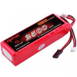 Li-Po Tx 2500mAh 3C 3S 11.1V (bloc) Kypom Kypom Batteries KTTX2500LP3-3S(A) - 1