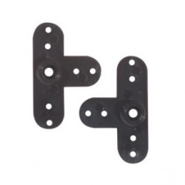 Palonnier de servo Futaba plastique noir (2) Trickbits TrickBits TB3009 - 1