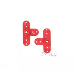 Palonnier de servo Hitec plastique rouge (2) Trickbits TrickBits TB3010 - 2