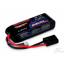 LiPo 2200mAh 25 c ID Traxxas S 2, 7.4V Traxxas TRX-2820X - 2