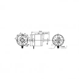 Brushless motor D3536/9 910kv DYS DYS D3536/9 - 2