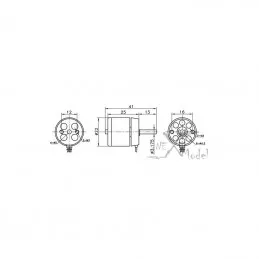 Brushless motor D2225/19 1350Kv DYS DYS D2225/19 - 2