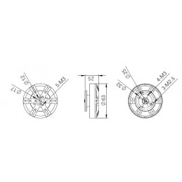 Brushless motor multicopters BE5208-25 DYS DYS BE5208-25 - 7