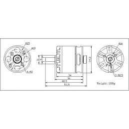 Brushless motor multicopters BE2814-6 DYS DYS BE2814-6 - 7