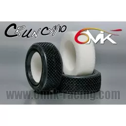 Pneus Crunch 1/10 avant rouges + mousses 6Mik 6Mik TM101R - 1