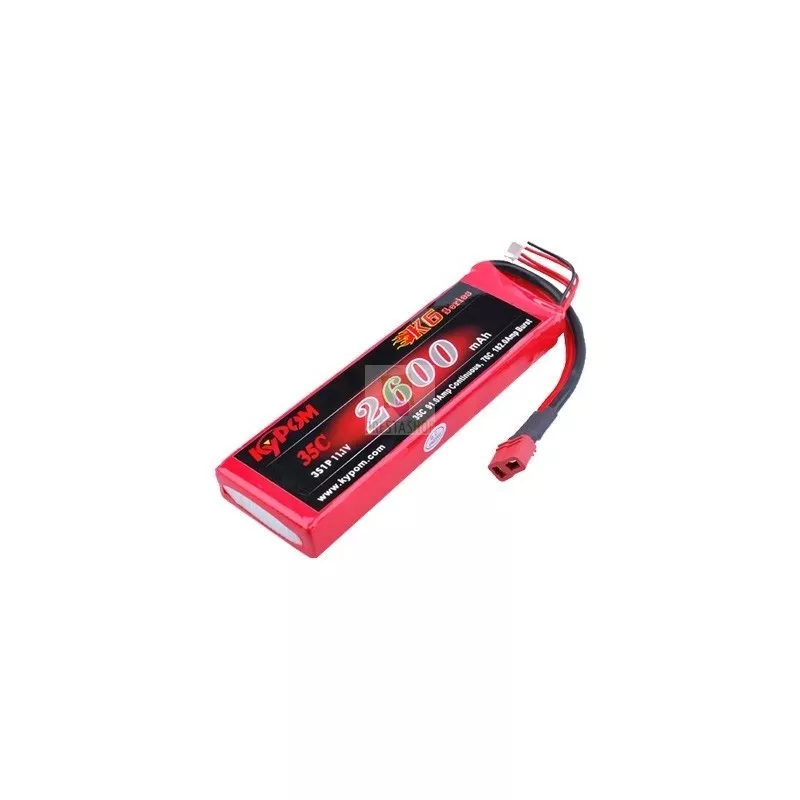 Lipo 2600mAh 35 c 3S 11 .1V (Dean) Kypom Kypom Batteries KT2600/35-3S - 2