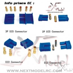 Prises EC2 x1 paire DYS EC2 - 2