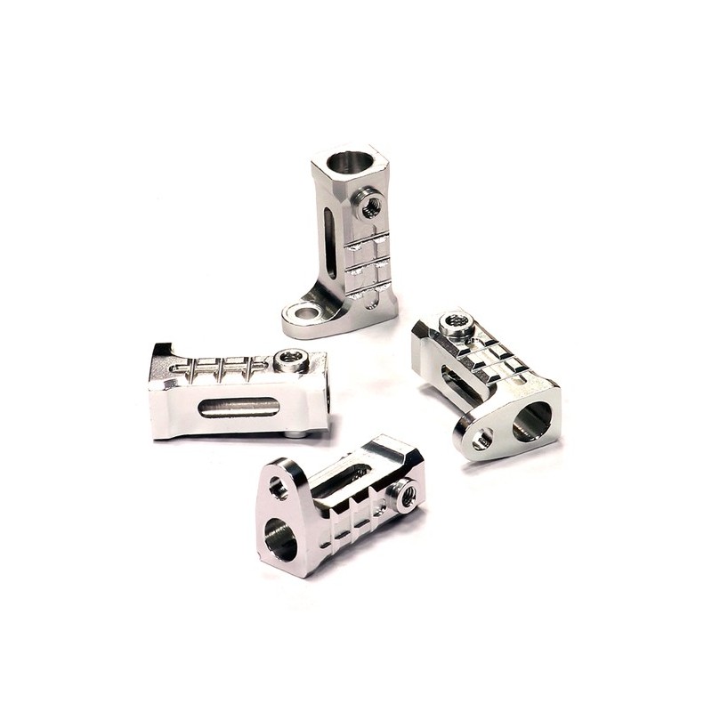 Support for rails alu Silver (4) Axial SCX-10 Integy C24653SILVER - 1