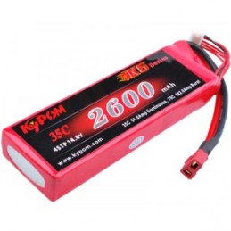 Lipo 2600mAh 35 c S 4, 14, 8V (Dean) Kypom Kypom Batteries KT2600/35-4S - 1