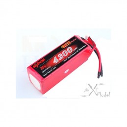 Li-Po 4200mAh 35C 6S 22,2V (Dean) Kypom Kypom Batteries KT4200/35-6S - 2