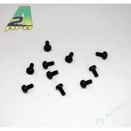 Nylon head screws flat 3x6mm black (10) A2Pro A2Pro S044403006 - 1