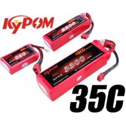 Li-Po 4200mAh 35C 4S 14,8V (Dean) Kypom Kypom Batteries KT4200/35-4S - 1
