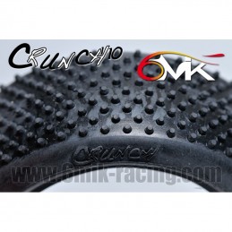 Pneus Crunch 1/10 avant rouges + inserts 6Mik 6Mik TI101R - 3
