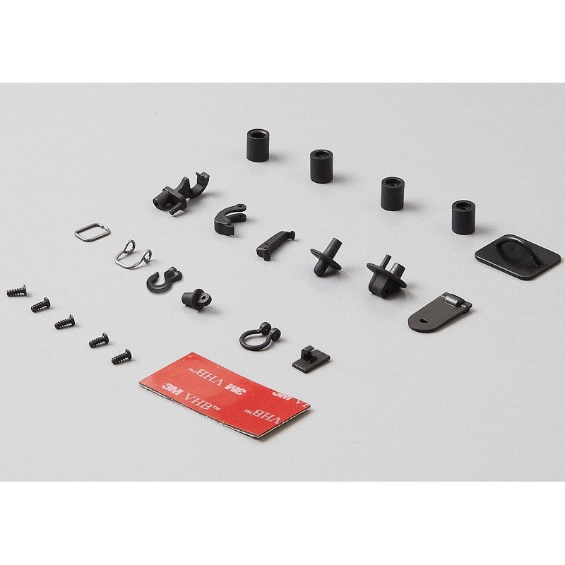 Set de crochets de fixation plastique noir 1/10 (4) Killerbody Killerbody KB48361 - 1