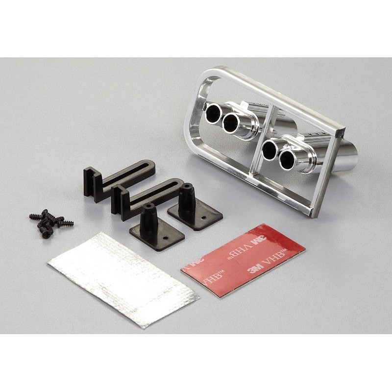 Double exit 1/10 exhaust (2) Killerbody Killerbody KB48281 - 1