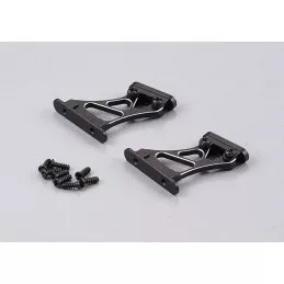 Support d'aileron piste aluminium moyen noir 1/10 Killerbody Killerbody KB48111MB - 2