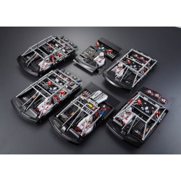 Set engine forward left Cockpit painted 1/10 Killerbody Killerbody KB48501 - 6