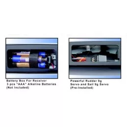 Mini Catamaran Binary V2 red RTS Joysway Joysway 8807V2 - 7