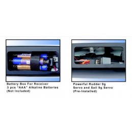 Mini Catamaran Binary V2 rouge RTS Joysway Joysway 8807V2 - 7