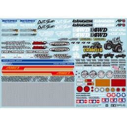 Autocollant sponsors tout-terrain crawler Tamiya Tamiya 54630 - 1