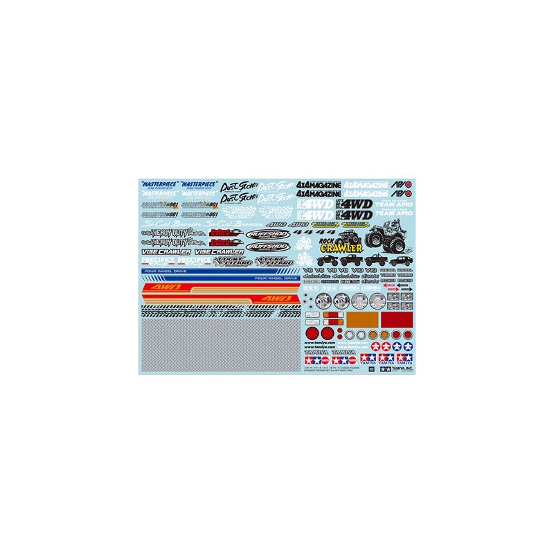 Decal off-road sponsors crawler Tamiya Tamiya 54630 - 1