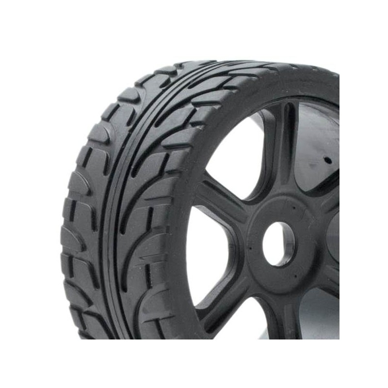 Pneus Rally 01 Rally Game sur jante Noires batons Hobbytech Hobbytech HT-456 - 1