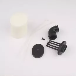 Filtre à air double mousse avec coude 1/8 Hobbytech Hobbytech HT-501235 - 1