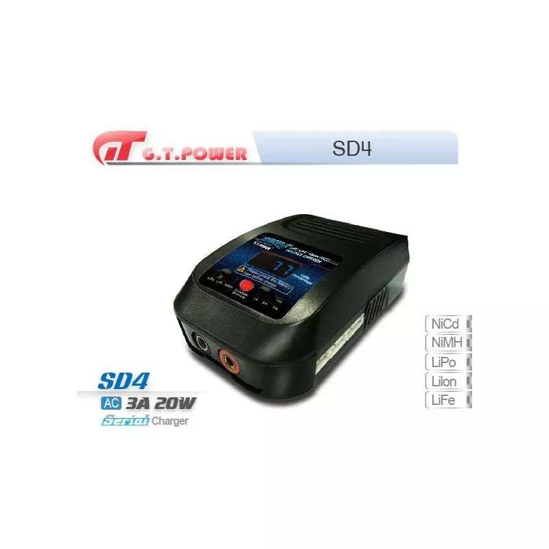 SD4 V2 LiPo/LiFe/NiMh GT-Power charger GT-Power GT-SD4 - 1