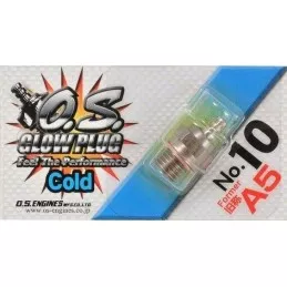 Cold glow plug OS A5 n ° 10 OS Engines 71605100 - 2