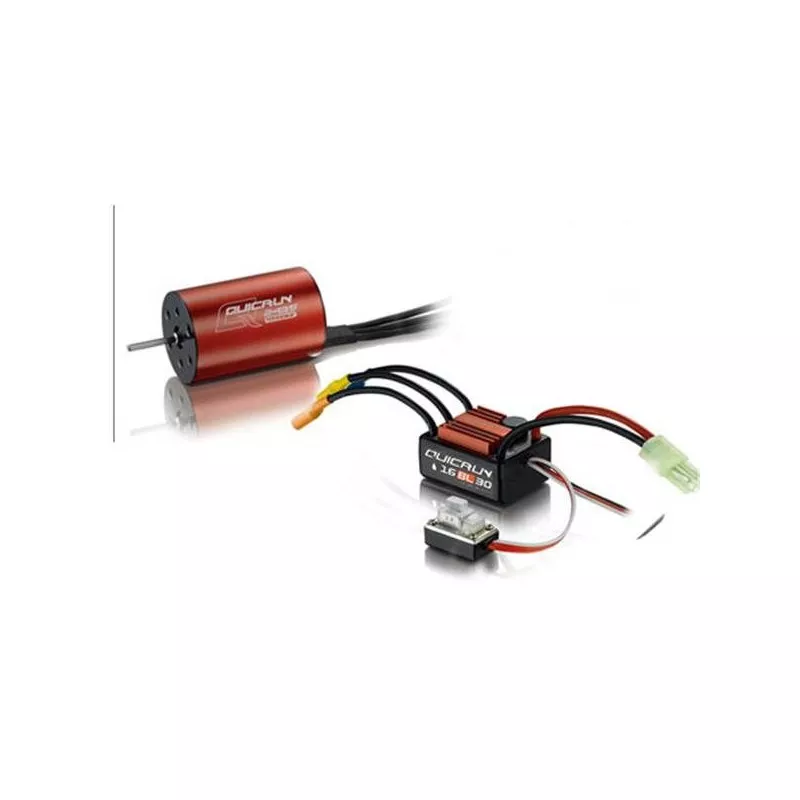 Combo Quickrun\r 2435 4500kv + 30 A 1/14-1/18 Hobbywing ESC Hobbywing 3010503CB01 - 1