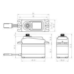 Servo SC-1256TG Savox Savox SC-1256TG+ - 2