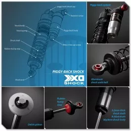 Shock absorbers XD Piggyback 103mm (2) Gmade Gmade GM21007 - 2