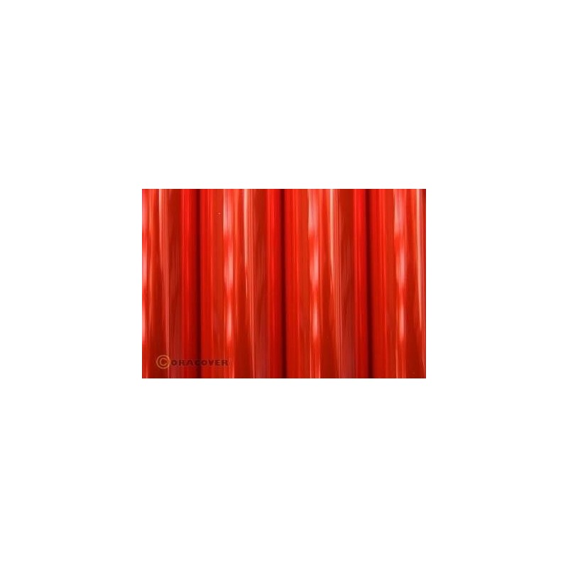 Entoilage Oracover Rouge fluo transparent 2m Oracover 21-026-002 - 1