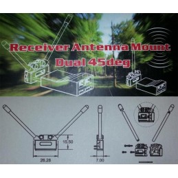 Support Antenne 45°/90° pour Récepteur ou Satellite ZMR250 ZMR250-SUP45 - 2
