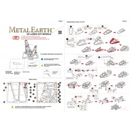 Kylo Ren Star Wars Metal Earth Shuttle Metal Earth MMS266 - 4