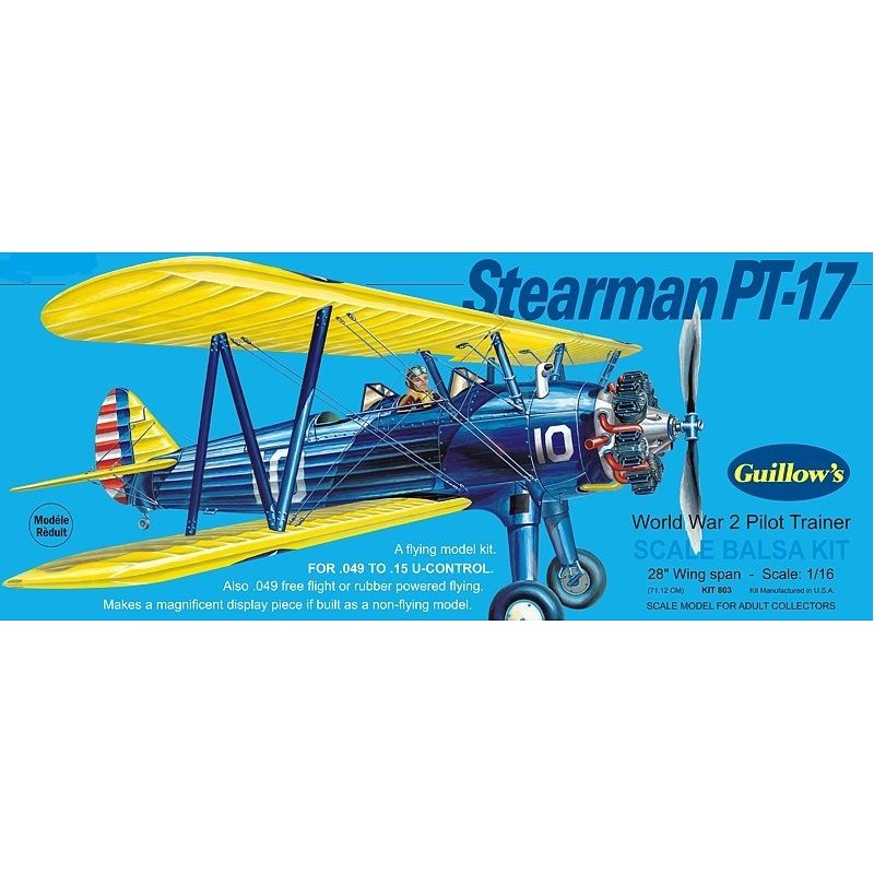 Stearman PT - 17 Guillow's Guillow's S0280803 - 1