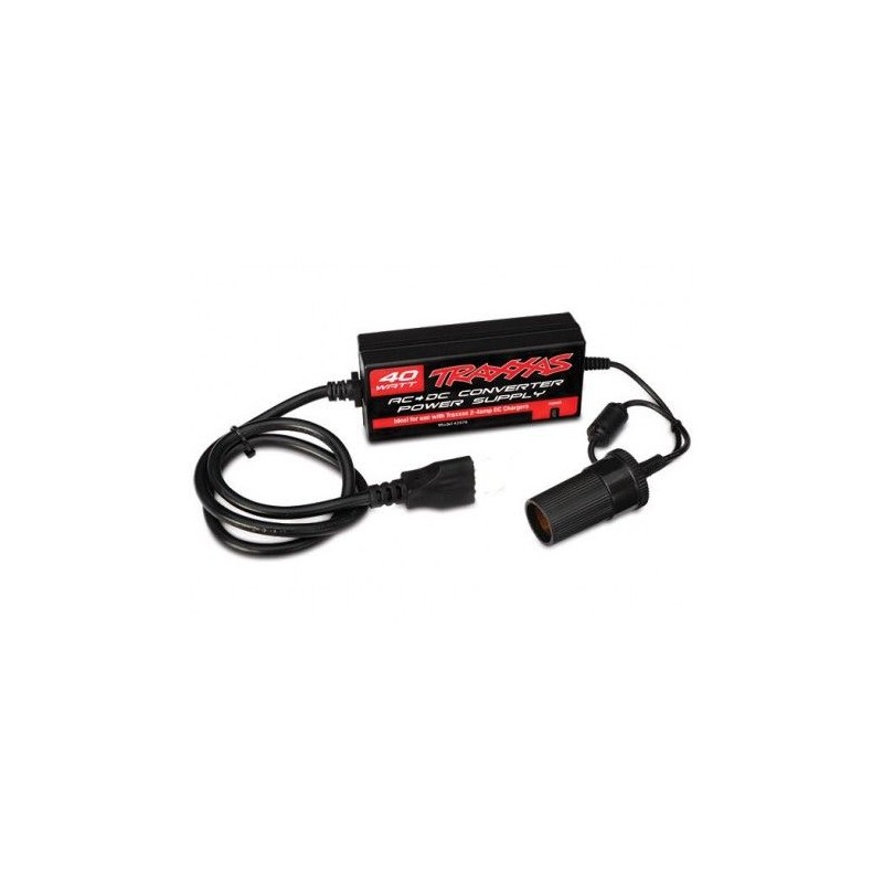 Power 40W 230V AC charger 2 has original 12V Traxxas Traxxas TRX-2976G - 1
