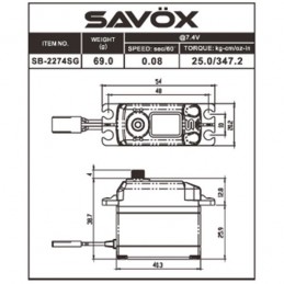 Servo SB-2274SG Bls HV Savox Savox SB-2274SG - 2