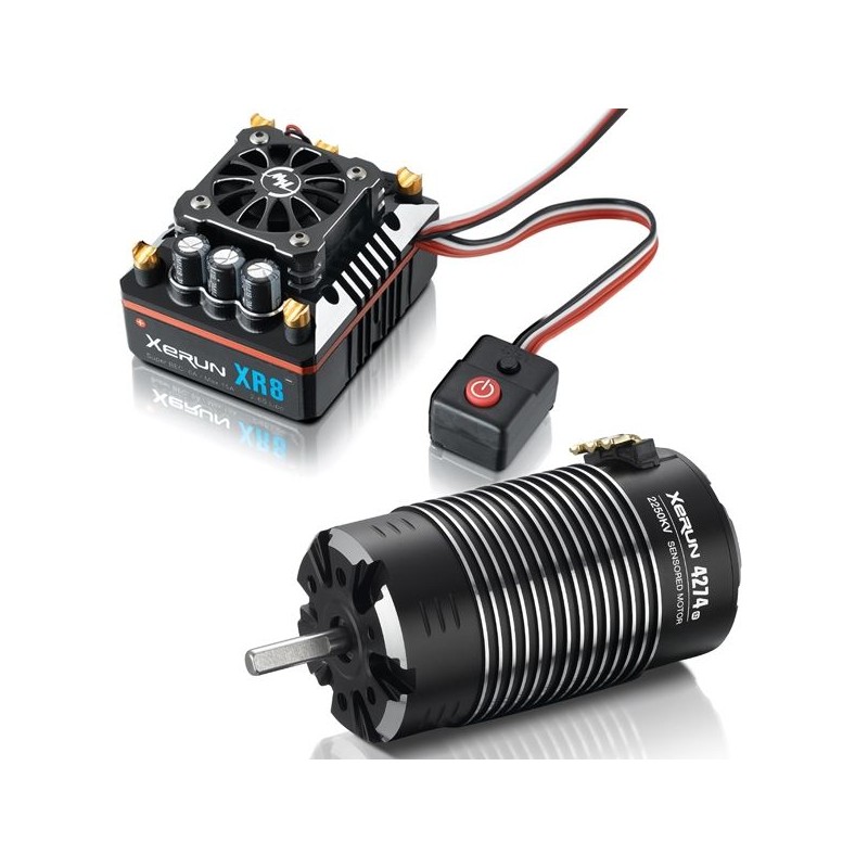 Combo XERUN XR8 Plus + XERUN 4274SD 2250kv sensored G2 1/8 Hobbywing Hobbywing 38020407 - 1