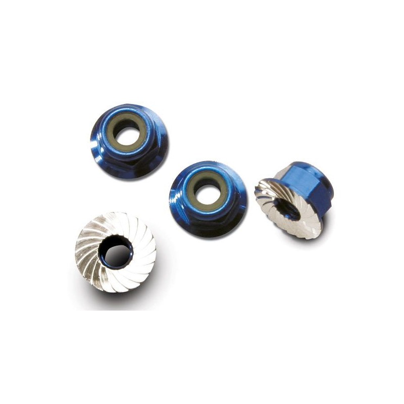 Ecrou de roue anodisé bleu 4mm (4) Traxxas Traxxas TRX-1747R - 1