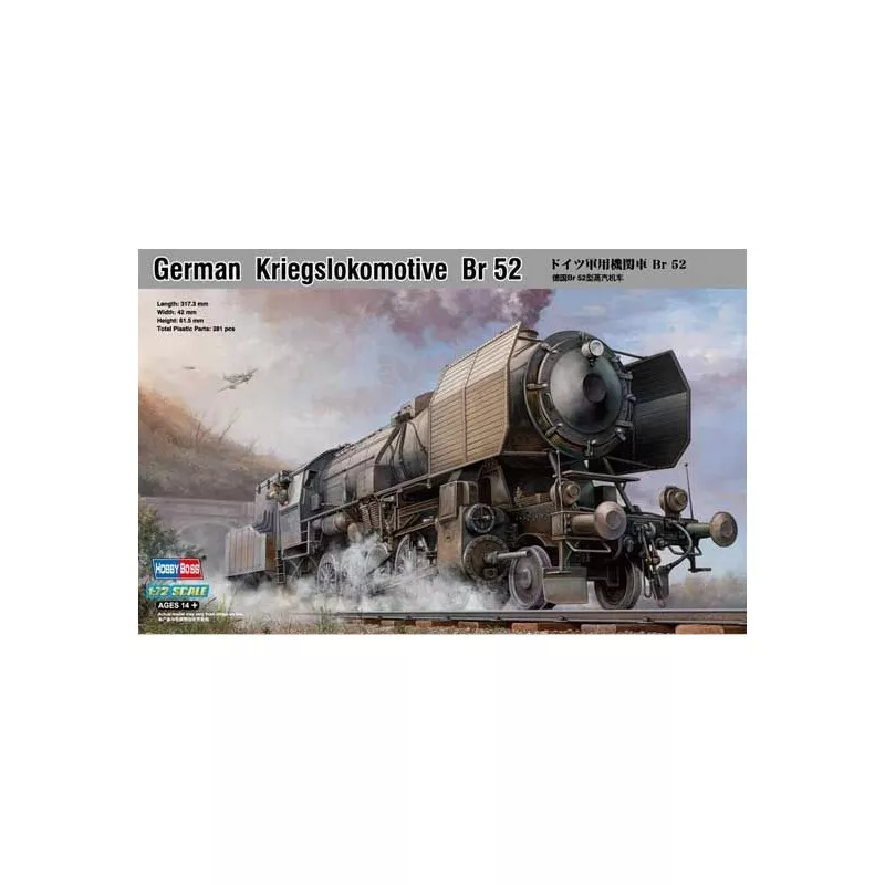 Locomotive à vapeur allemande BR52 1/72 Hobby Boss Hobby Boss HB82901 - 1