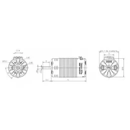 Engine 4274SD - 2250KV Black G2 Hobbywing XERUN Hobbywing 30405000 - 3