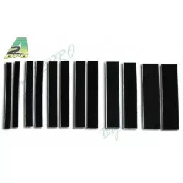 Velcro autocollant M/F noir 25mm x 20cm A2pro A2Pro S0448820 - 1