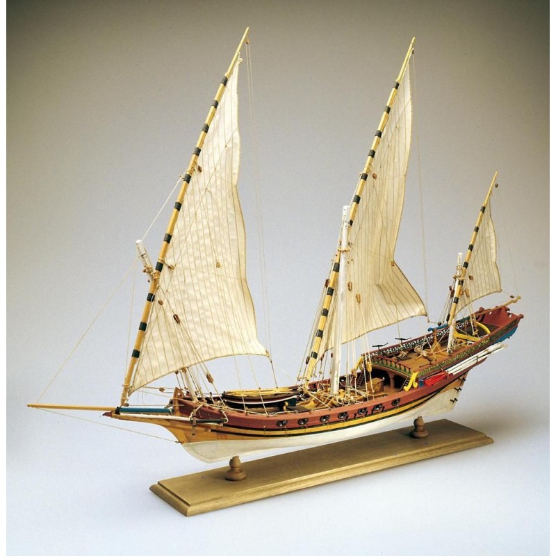 Xebec 1/60 bateau en bois Amati Amati 1427 - 1