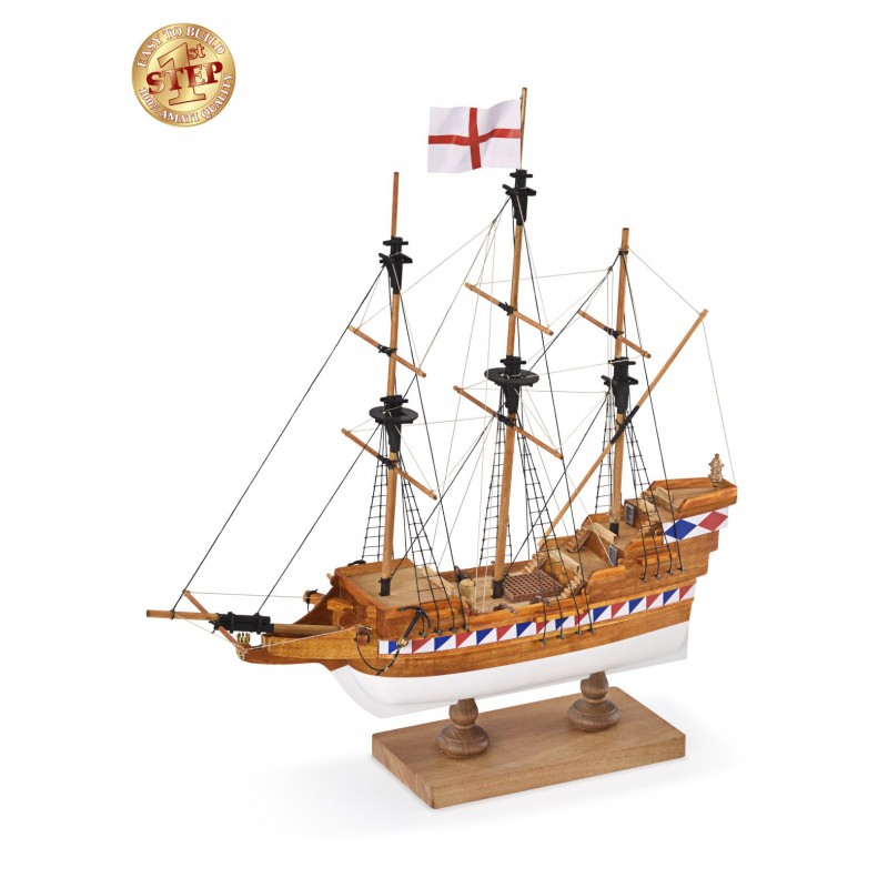 Elizabethan Galleon 1/135 Amati wooden boat start model Amati 600/02 - 1