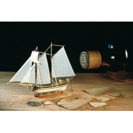 Kit Hannah 1/300 Amati in boueille wooden boat Amati 1355 - 1