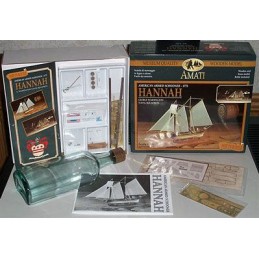 Kit Hannah 1/300 Amati in boueille wooden boat Amati 1355 - 3