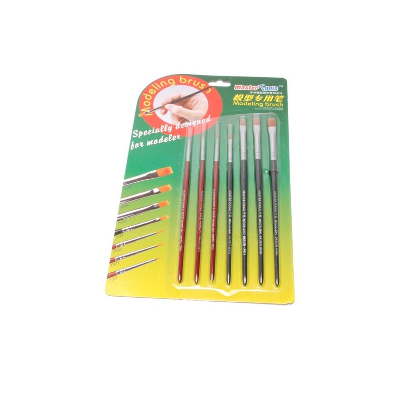 Set de 7 pinceaux Hobby Boss Hobby Boss 09900 - 1
