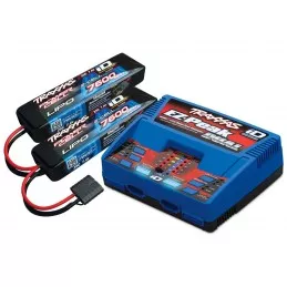 Chargeur double rapide DUAL 100W 2972G + 2X Lipo 2S 7600mAh 2869X Traxxas Traxxas TRX-2991G - 1