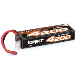 Li - Po 4200mAh 40 c 3S 11.1V hull (Dean) Konect Hobbytech KN-LP3S4200 - 1